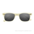 High Quality Fashion Rectangle Square Mirror Acetate Sunglasses